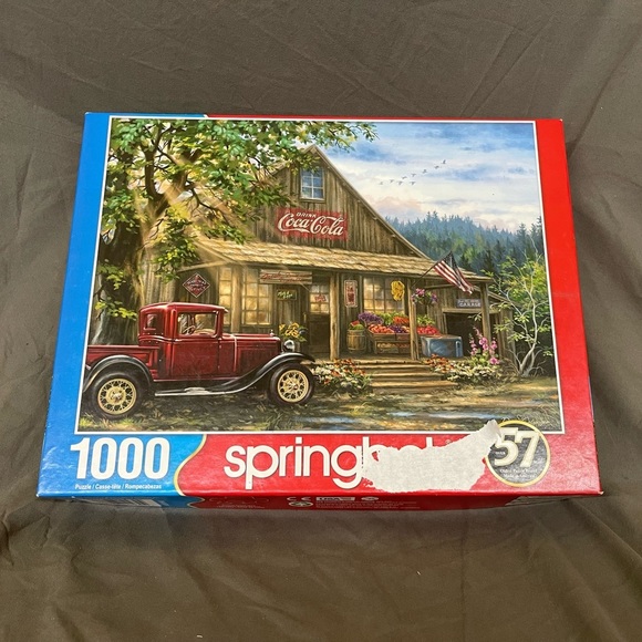 Springbok Country General Store Coca Cola Pickup Truck 1000 Piece Jigsaw Puzzle - Picture 2 of 3